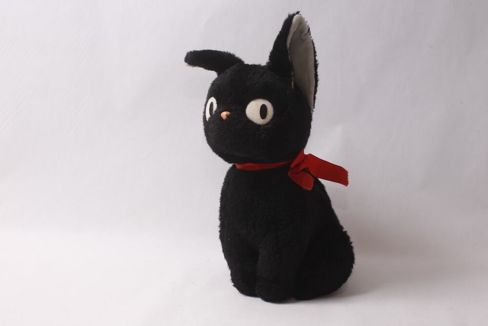 1980s Sun Arrow Studio Ghibli Jiji Black Cat Plush Kiki's Delivery Service ~ 26